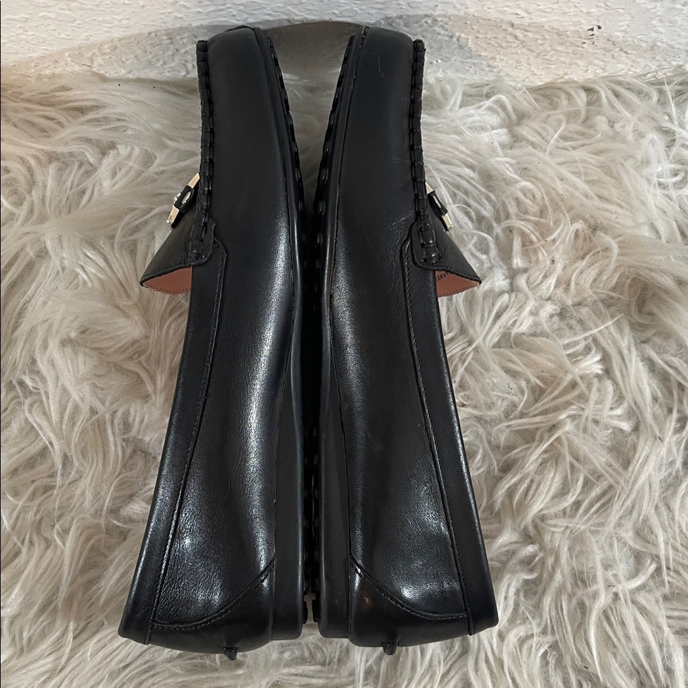 KATE SPADE NEW YORK Carmen Slip On Loafer Leather Black Size 8 - Picture 7 of 10